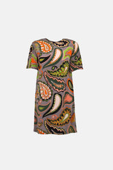 Emilio Pucci Şal Desenli İpek Elbise Yeşil - 34